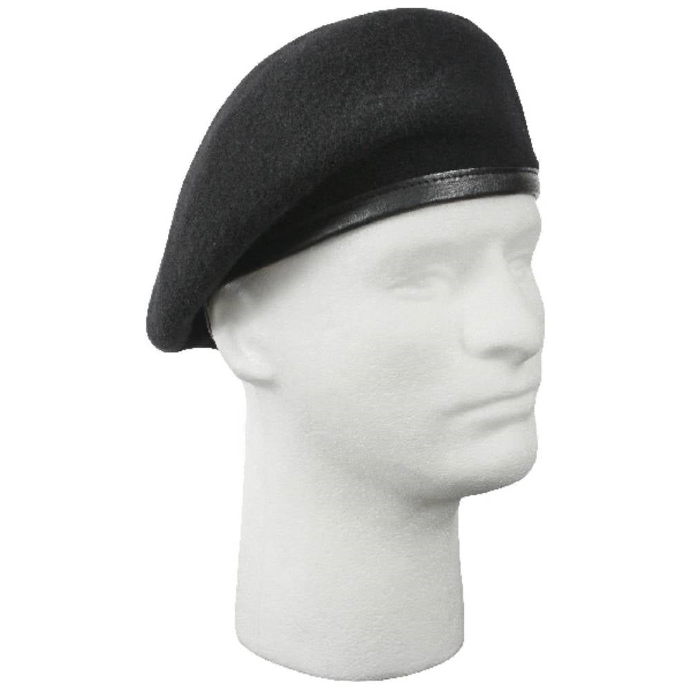 Rothco Inspection Ready Black Wool Beret - 4949