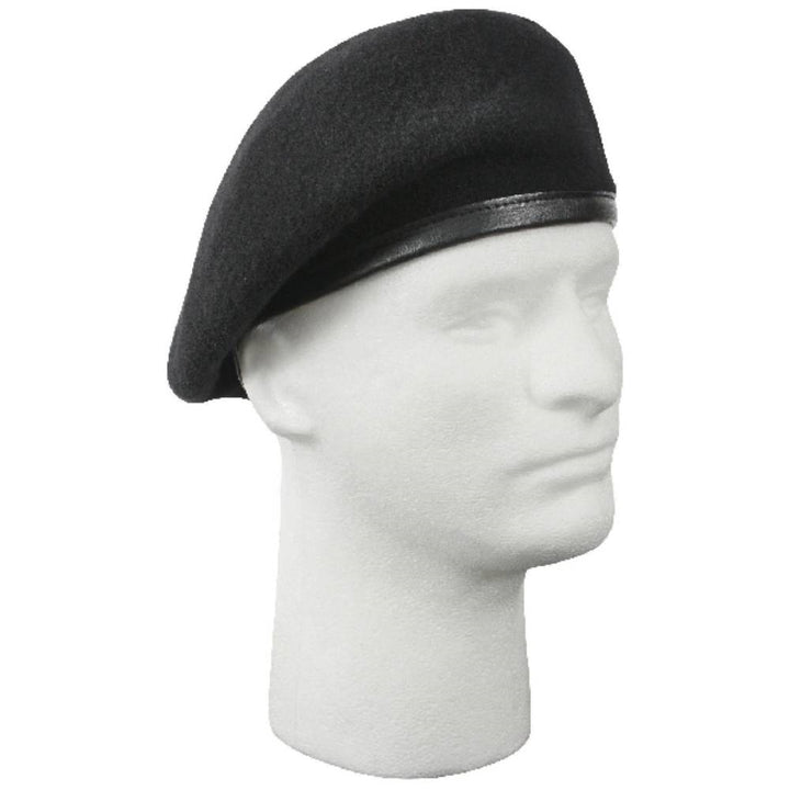 Rothco Inspection Ready Black Wool Beret - 4949