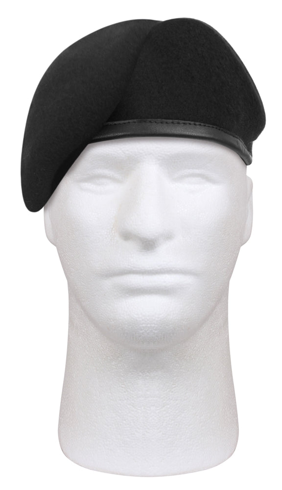 Rothco Inspection Ready Black Wool Beret - 4949