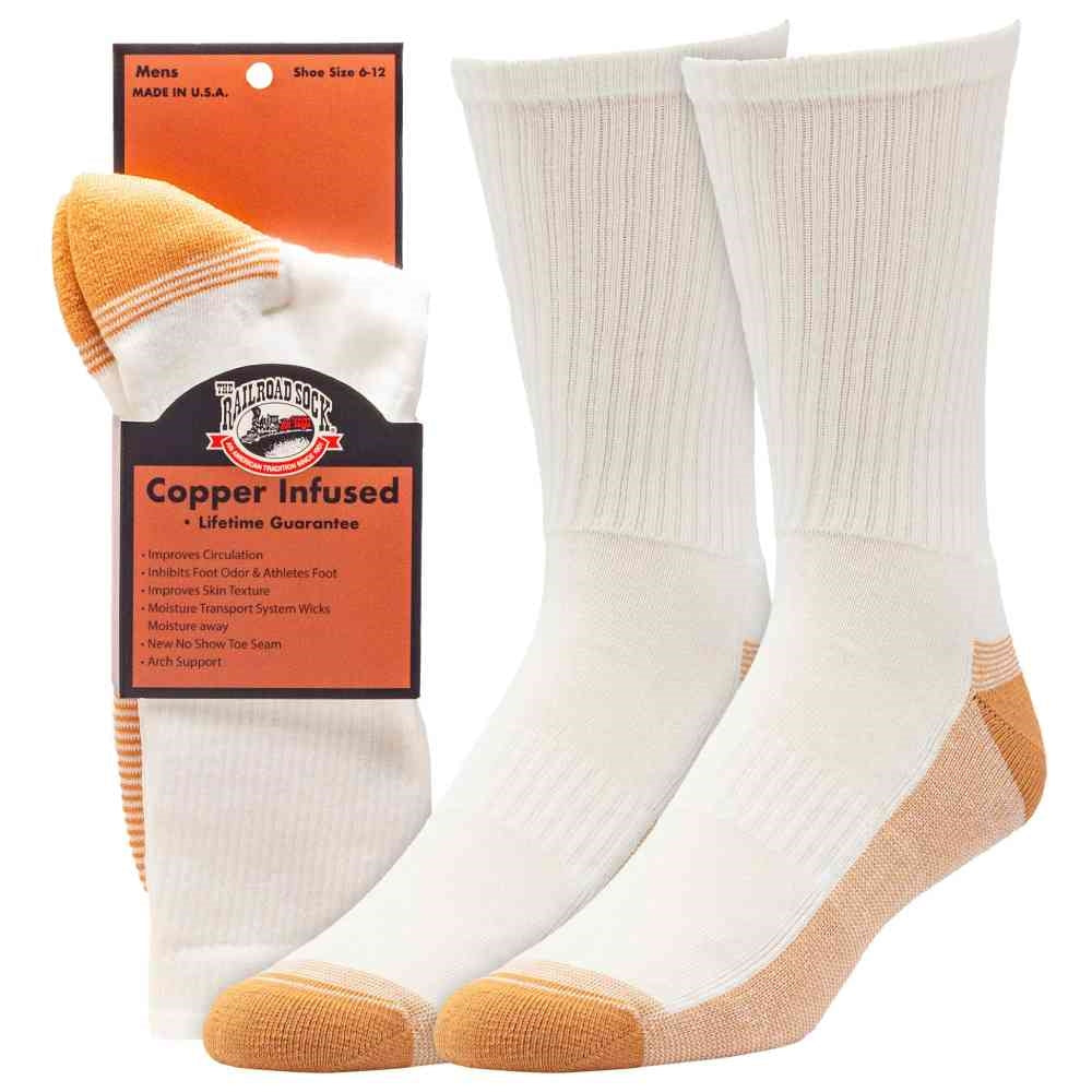 Railroad Socks Copper Infused Crew Sock 4002