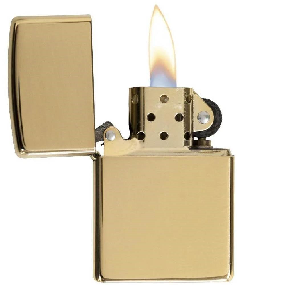 Zippo Classic Brushed Brass Lighter - 204B