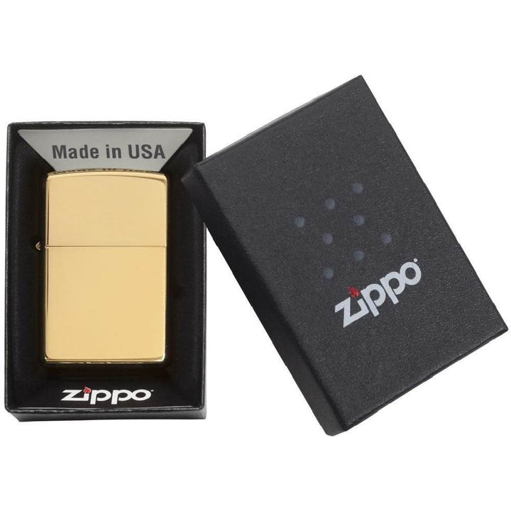 Zippo Classic Brushed Brass Lighter - 204B