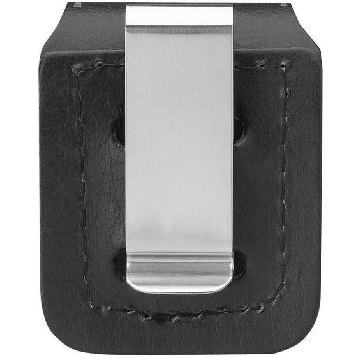 Zippo Black Leather Pouch With Clip 17060