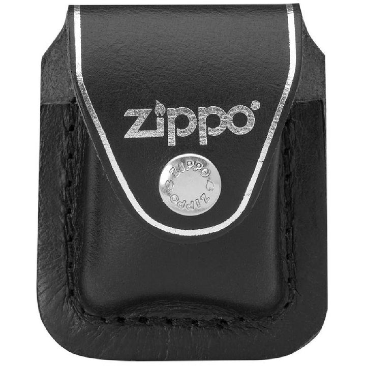 Zippo Black Leather Pouch With Clip 17060