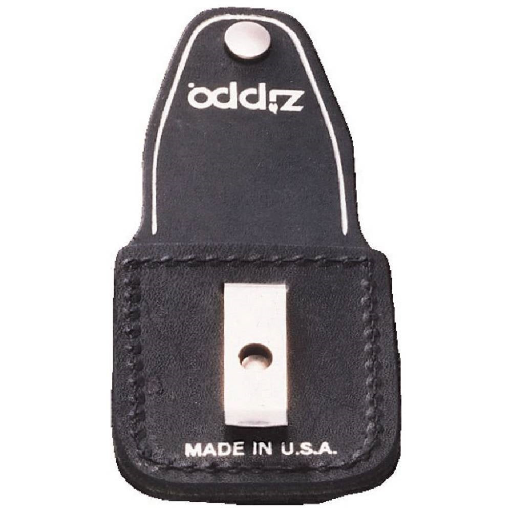 Zippo Black Leather Pouch With Clip 17060