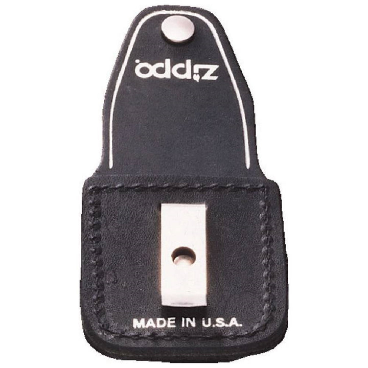 Zippo Black Leather Pouch With Clip 17060