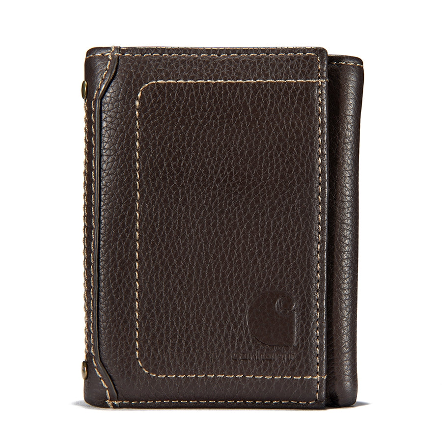 Carhartt Pebble Nubuck Leather Trifold Wallet B0000209