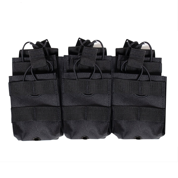 Rothco Black Open Top Six Rifle Mag Pouch - 41006