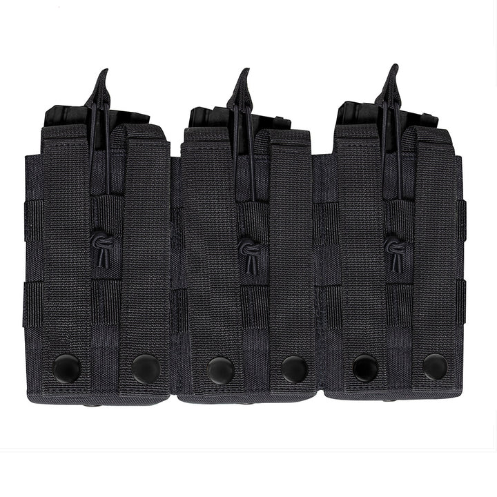 Rothco Black Open Top Six Rifle Mag Pouch - 41006