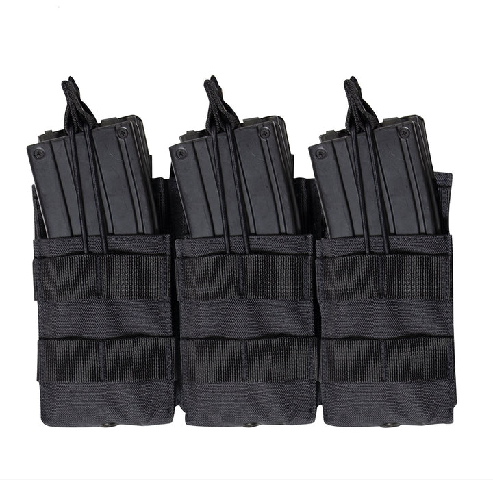 Rothco Black Open Top Six Rifle Mag Pouch - 41006
