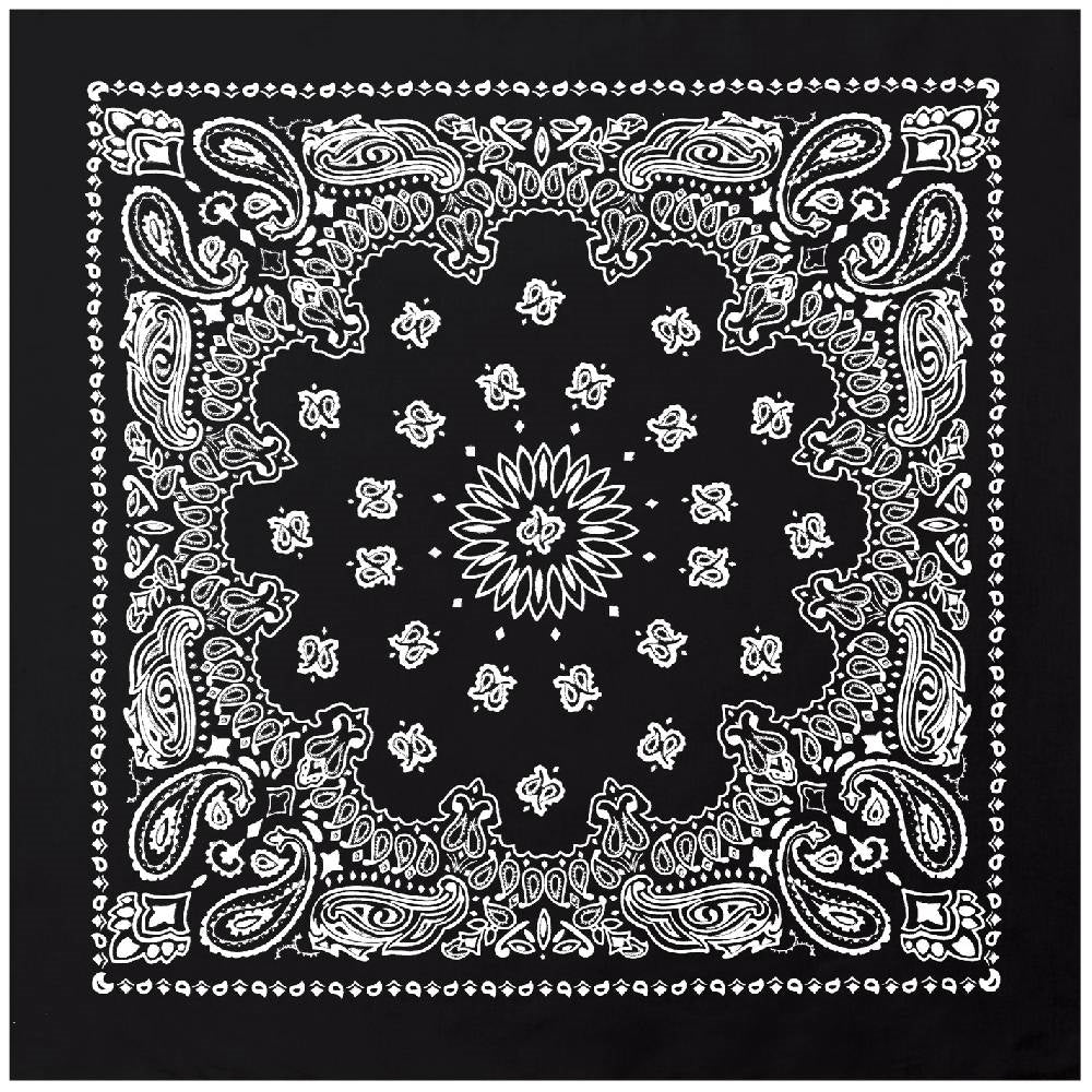 Rothco Black Trainmen Bandana - 4143
