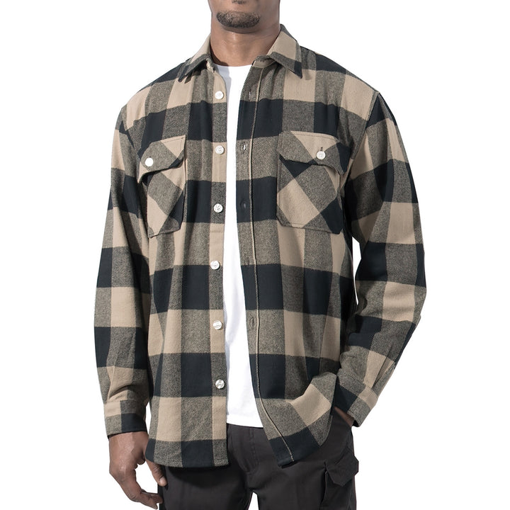 Rothco Coyote Heavyweight Plaid Flannel Shirt 47380