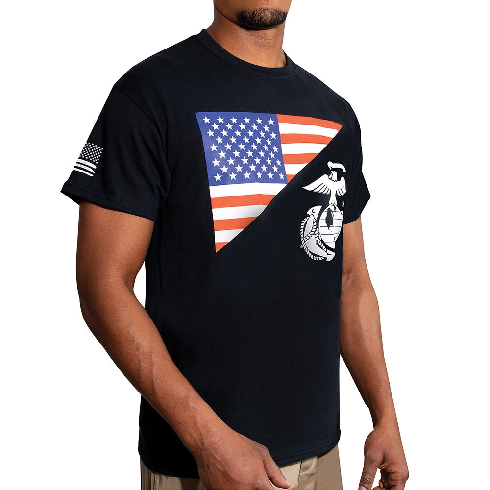 Rothco Marines Flag Showcases T-shirt - 54285