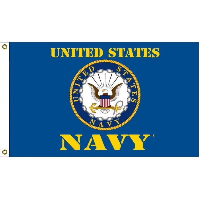 US Navy Logo Flag F1674