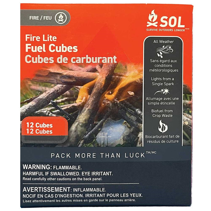 Sol 12 Pcs Fire Lite Fuel Cubes -11648