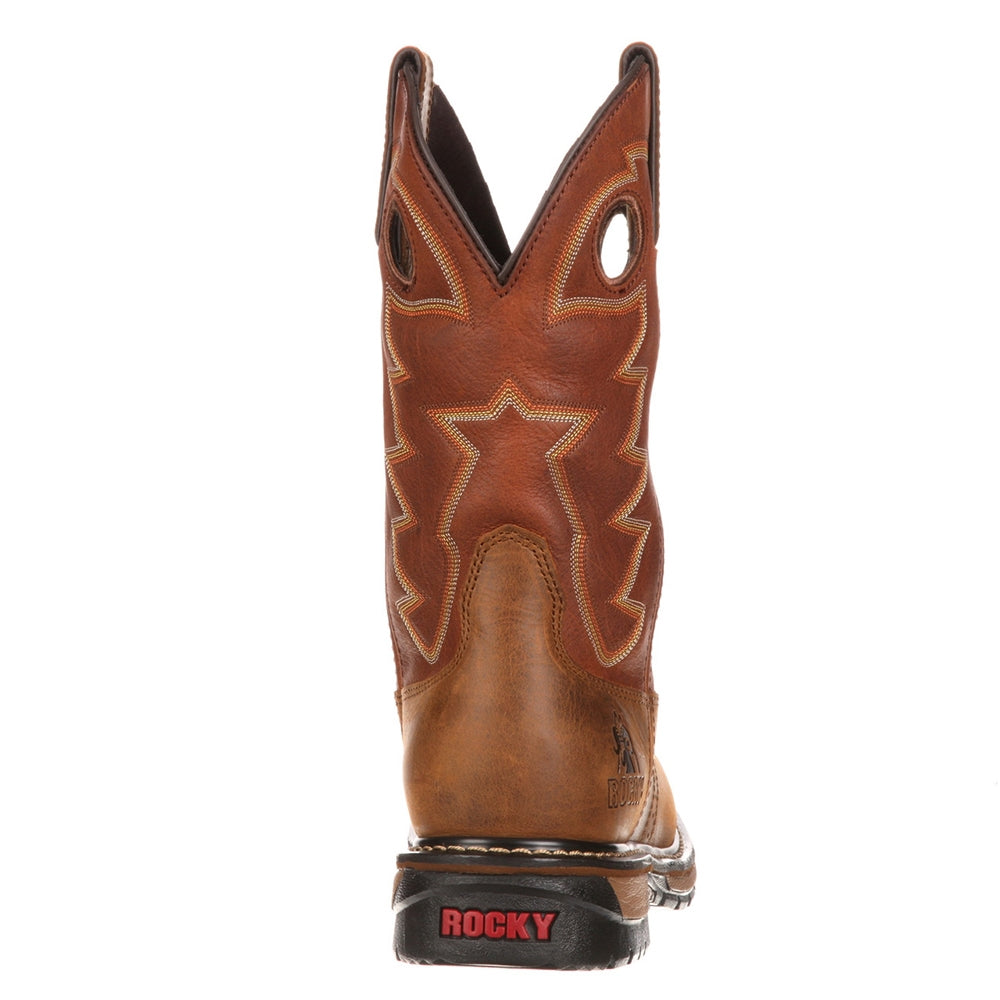 Rocky Original Ride Branson Roper Round Toe Waterproof Saddle Western Boot FQ0002775