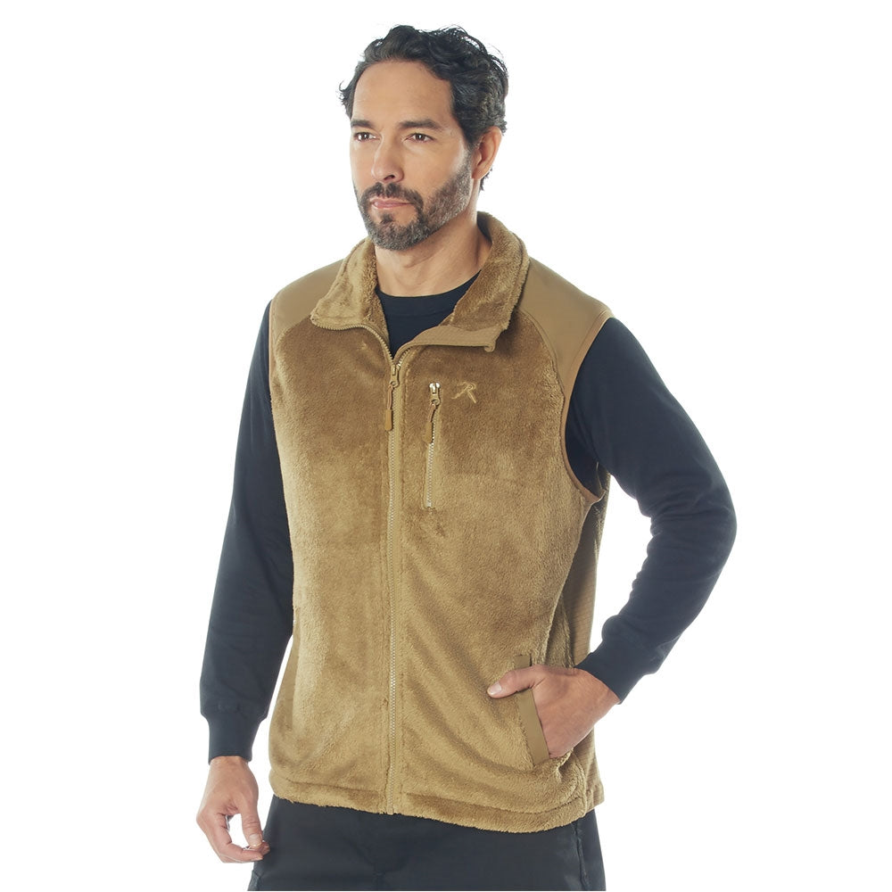 Rothco E.C.W.C.S. Coyote Brown Fleece Vest 97385