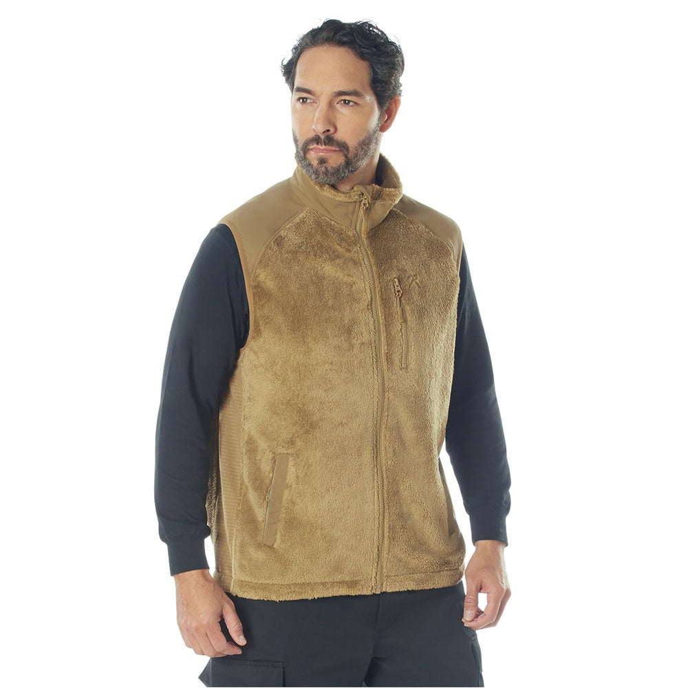 Rothco E.C.W.C.S. Coyote Brown Fleece Vest 97385