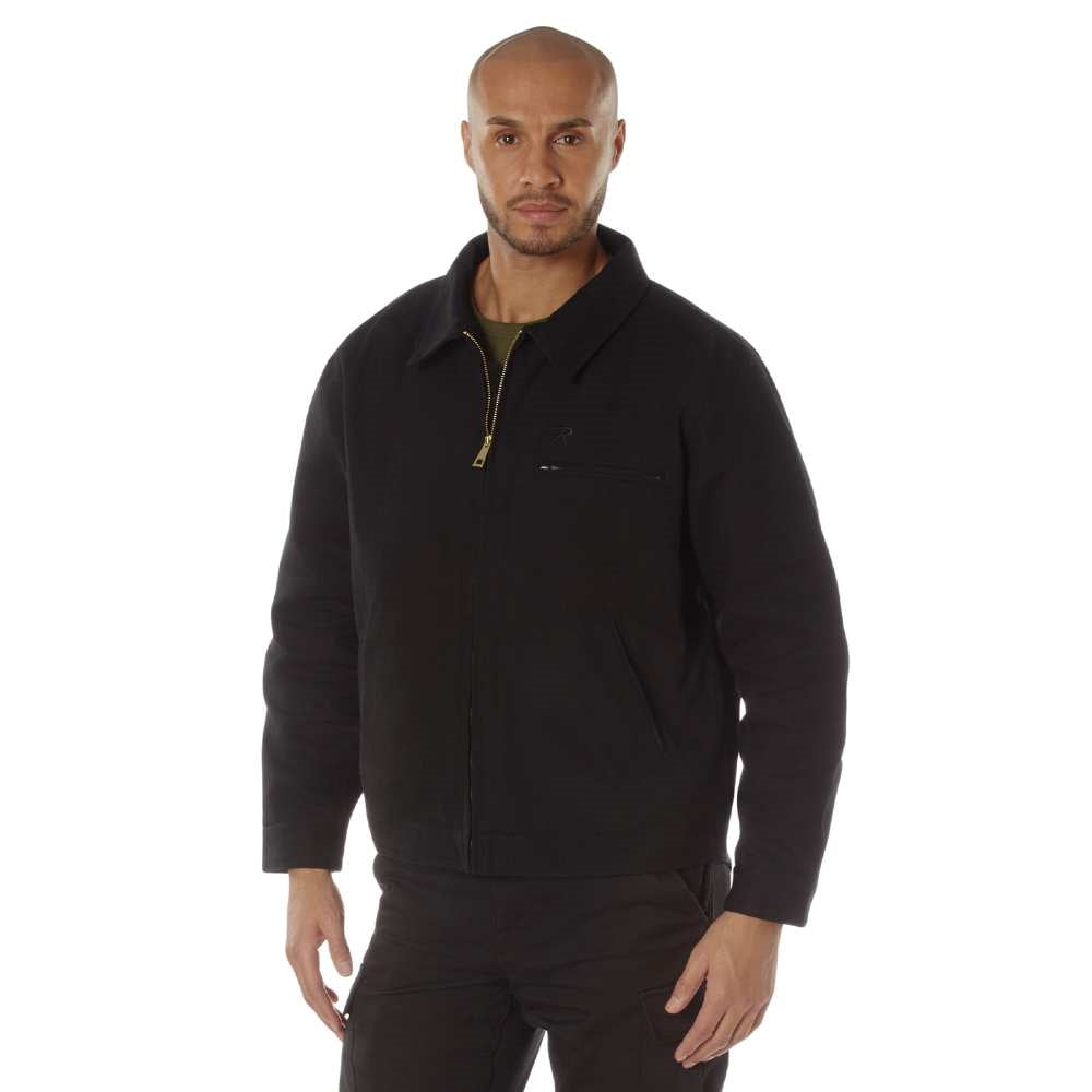 Rothco Black Canvas Work Jacket 92500