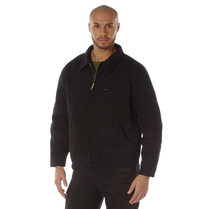 Rothco Black Canvas Work Jacket 92500