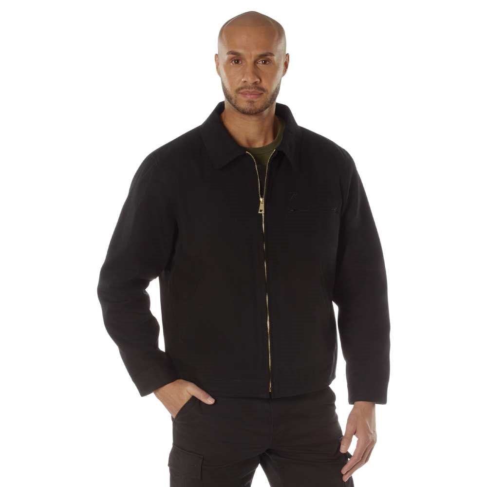 Rothco Black Canvas Work Jacket 92500