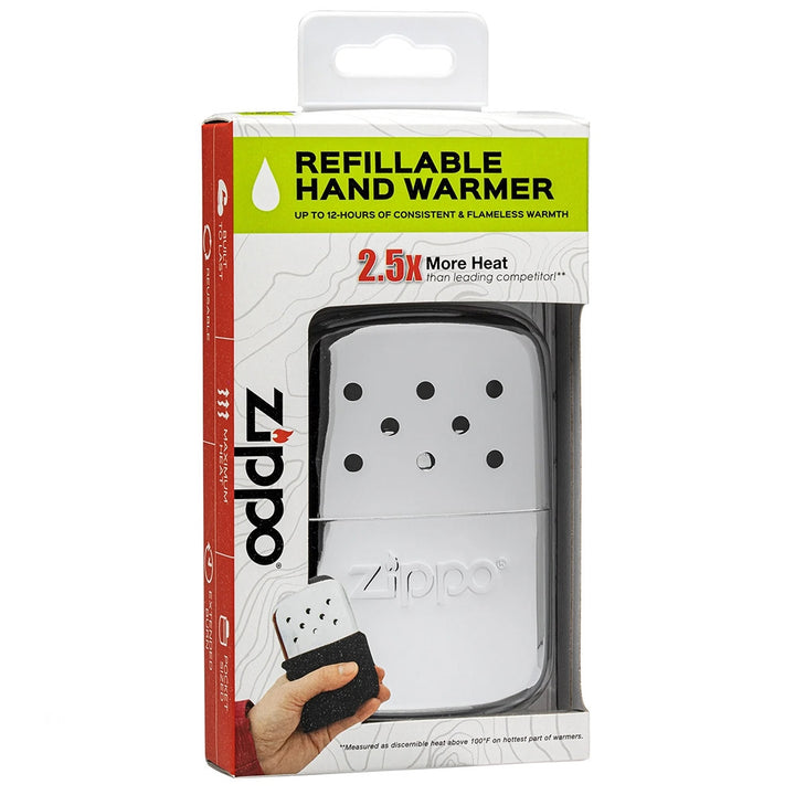 Zippo Chrome Hand Warmer 12 Hour 40323