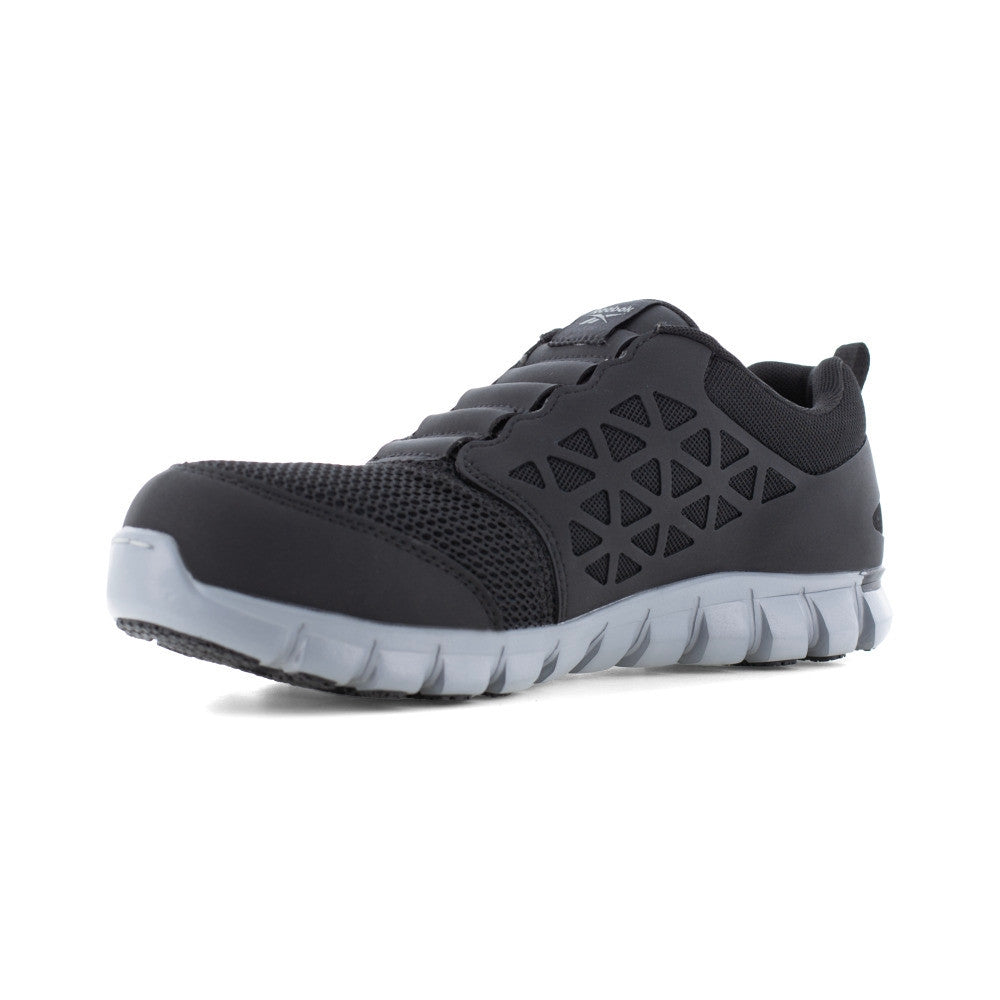 Reebok Sublite Cushion Composite Toe Slip On Athletic Work Shoe RB4052