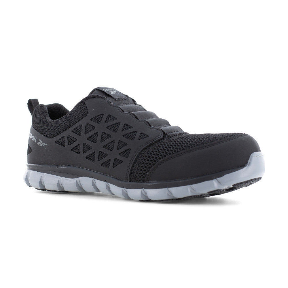 Reebok Sublite Cushion Composite Toe Slip On Athletic Work Shoe RB4052