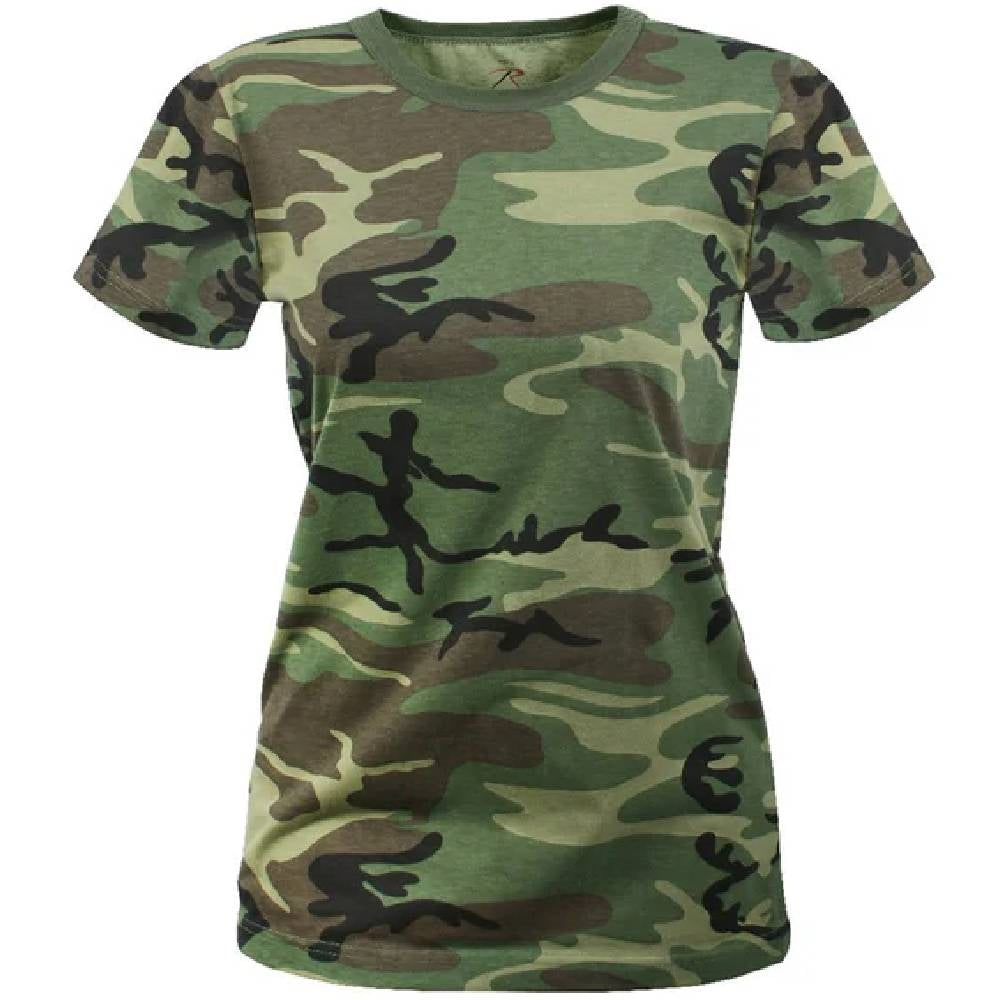 Rothco Womens Woodland Camo Longer T-shirt 5678