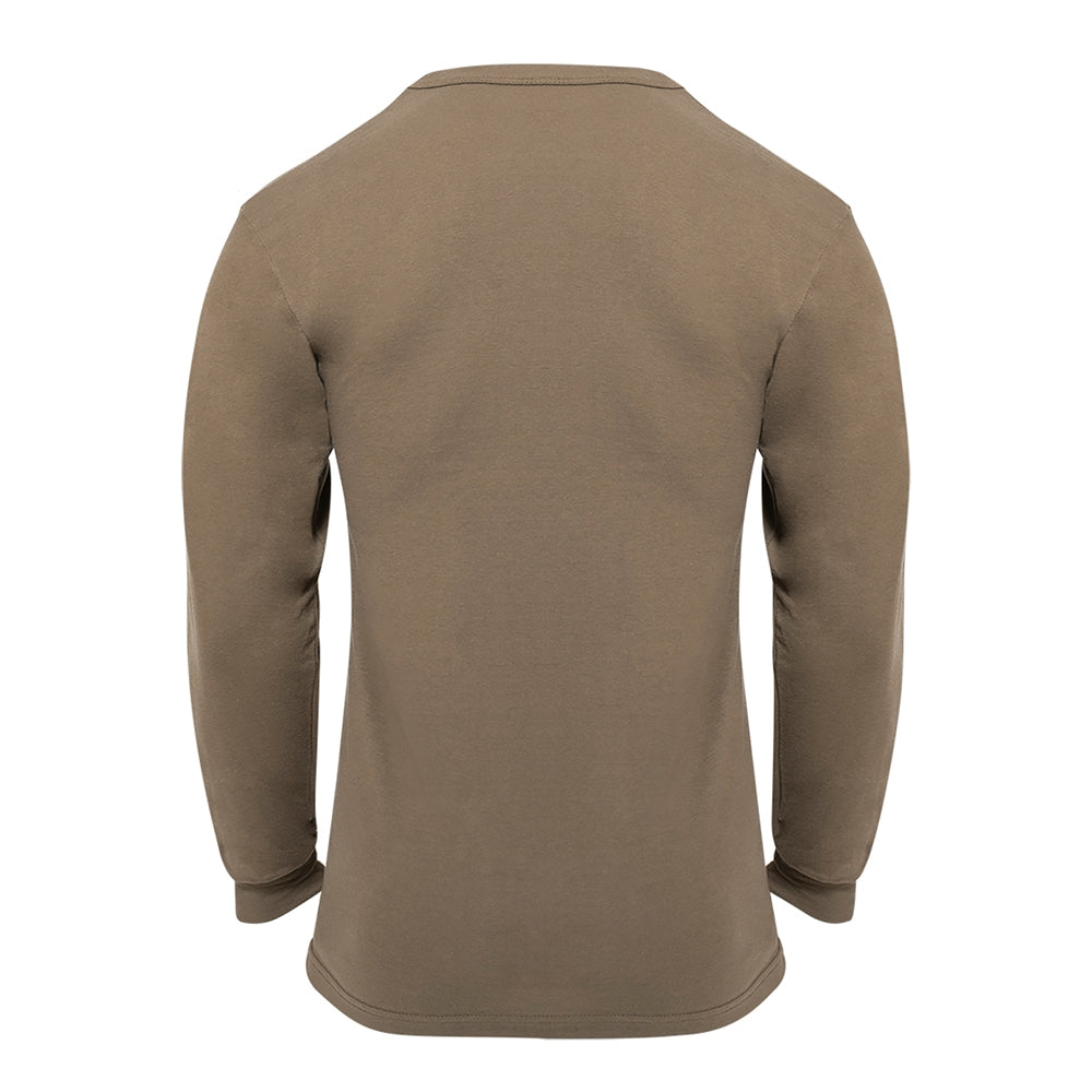Rothco Brown Long Sleeve Solid T-Shirt - 60217