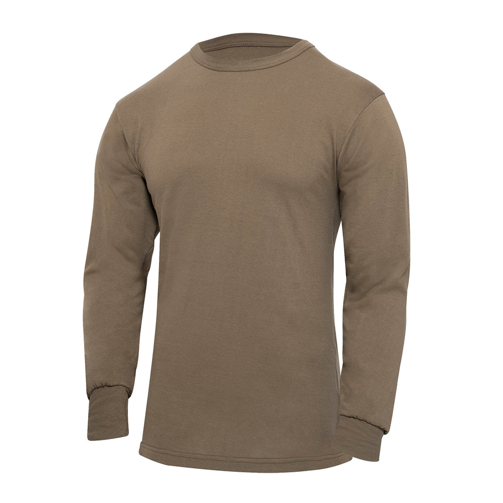Rothco Brown Long Sleeve Solid T-Shirt - 60217