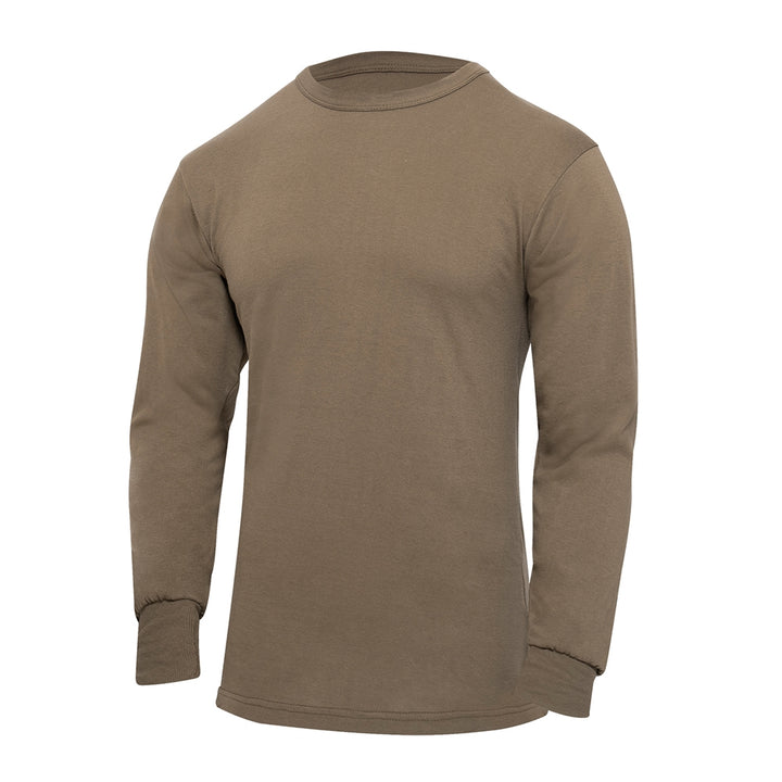 Rothco Brown Long Sleeve Solid T-Shirt - 60217