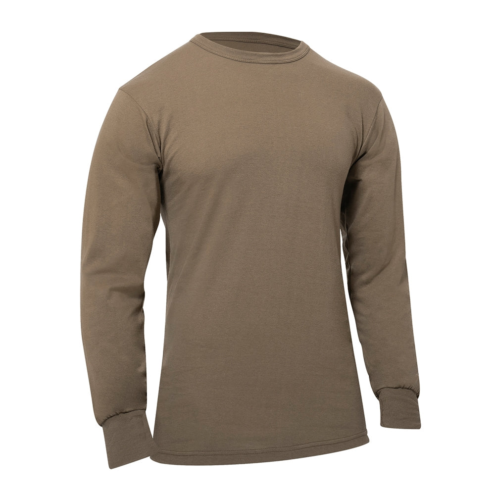 Rothco Brown Long Sleeve Solid T-Shirt - 60217