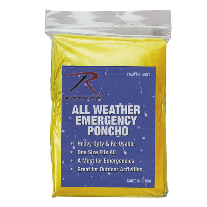 Rothco Emergency Lightweight Poncho - 3681