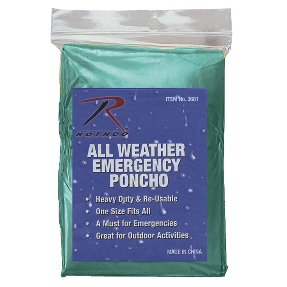 Rothco Emergency Lightweight Poncho - 3681