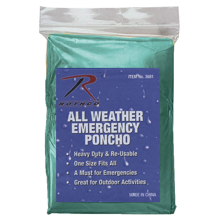 Rothco Emergency Lightweight Poncho - 3681