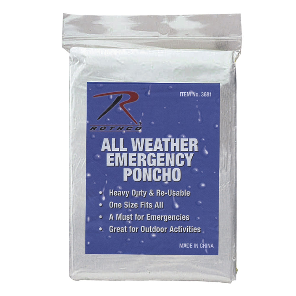 Rothco Emergency Lightweight Poncho - 3681