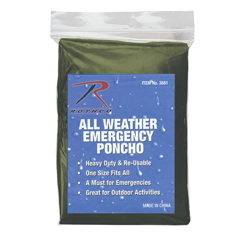 Rothco Emergency Lightweight Poncho - 3681
