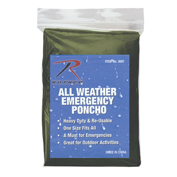 Rothco Emergency Lightweight Poncho - 3681