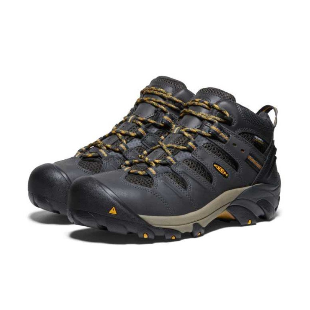 Keen Lansing Waterproof Slip Resistant Steel Toe Work Boot 1018079