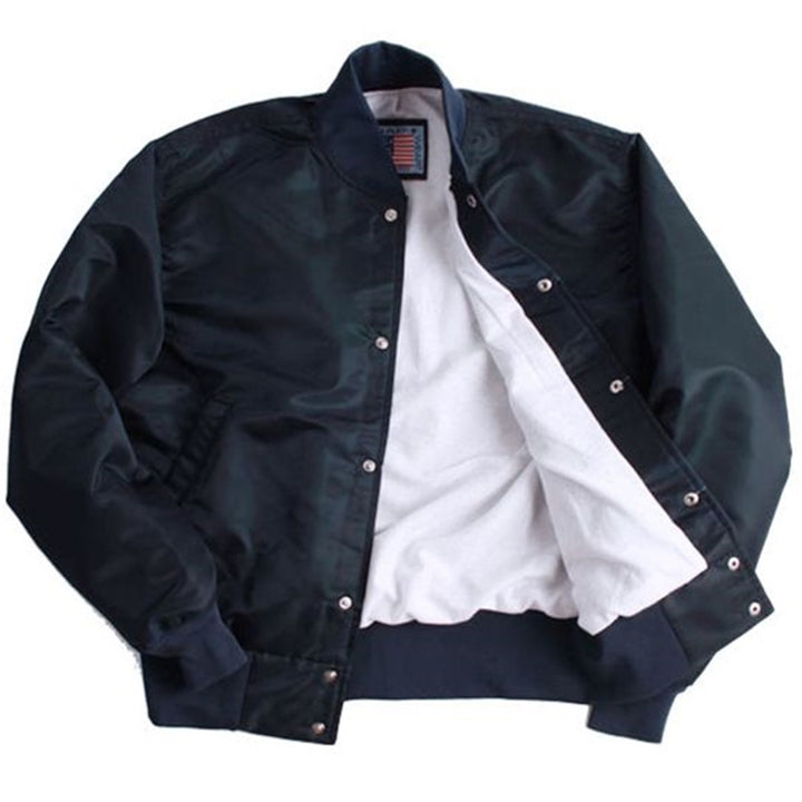 Snap N Wear Nylon Satin Baseball Jacket - 6060