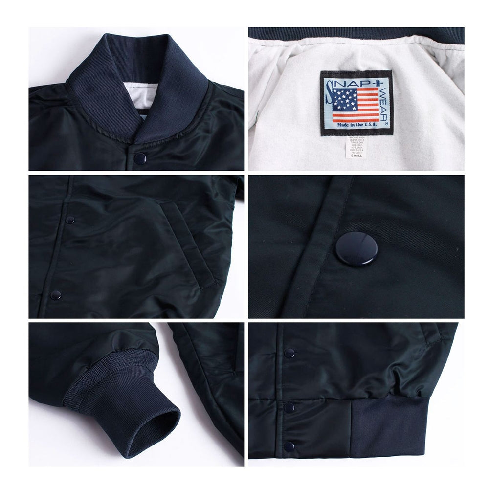 Snap N Wear Nylon Satin Baseball Jacket - 6060