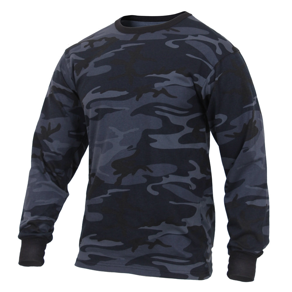 Rothco Midnight Blue Camo Long Sleeve T-Shirt 3637