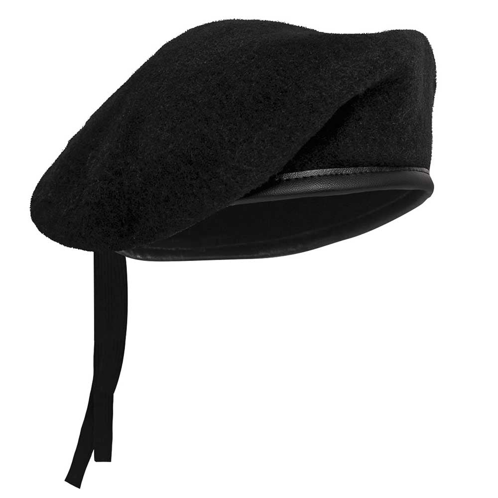 Rothco Military Style Black Wool Beret - 4907