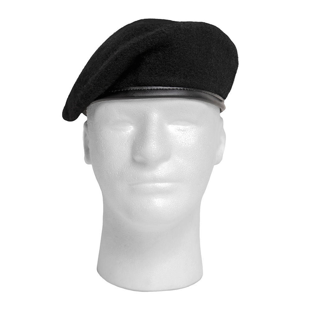 Rothco Military Style Black Wool Beret - 4907