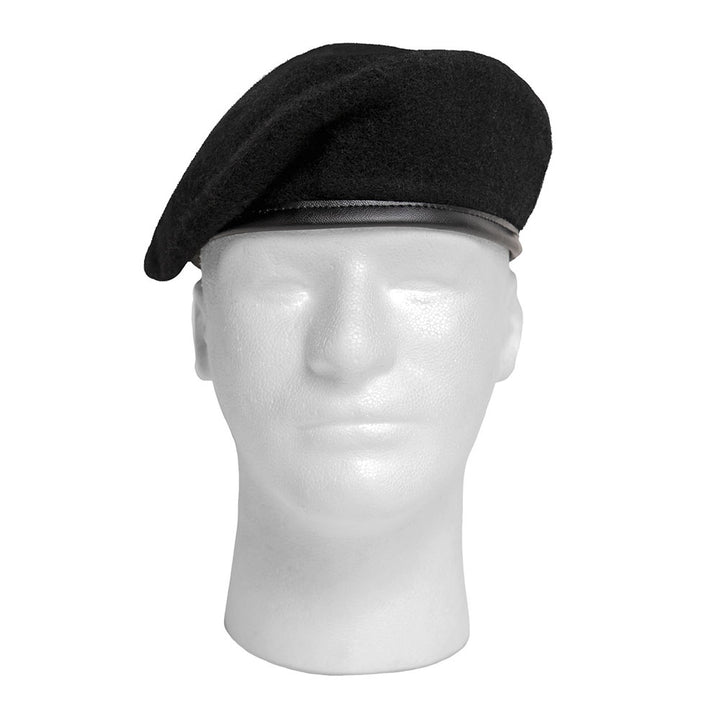 Rothco Military Style Black Wool Beret - 4907