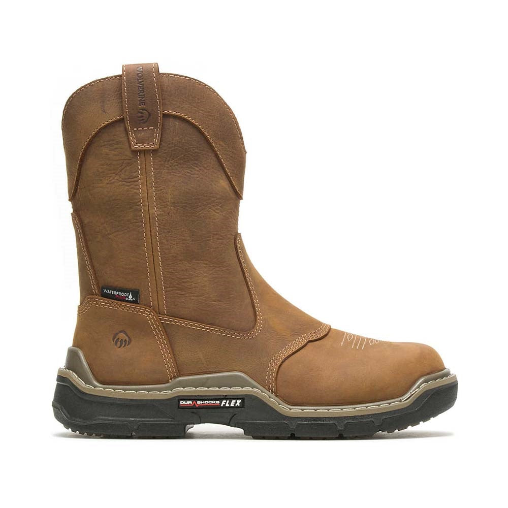 Wolverine Raider DuraShocks Western Waterproof CarbonMAX Composite Toe Wellington Pull On Work Boot W221045