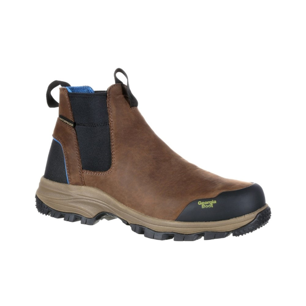 Georgia Blue Collar Waterproof Pull On Soft Toe Work Boot GB00106