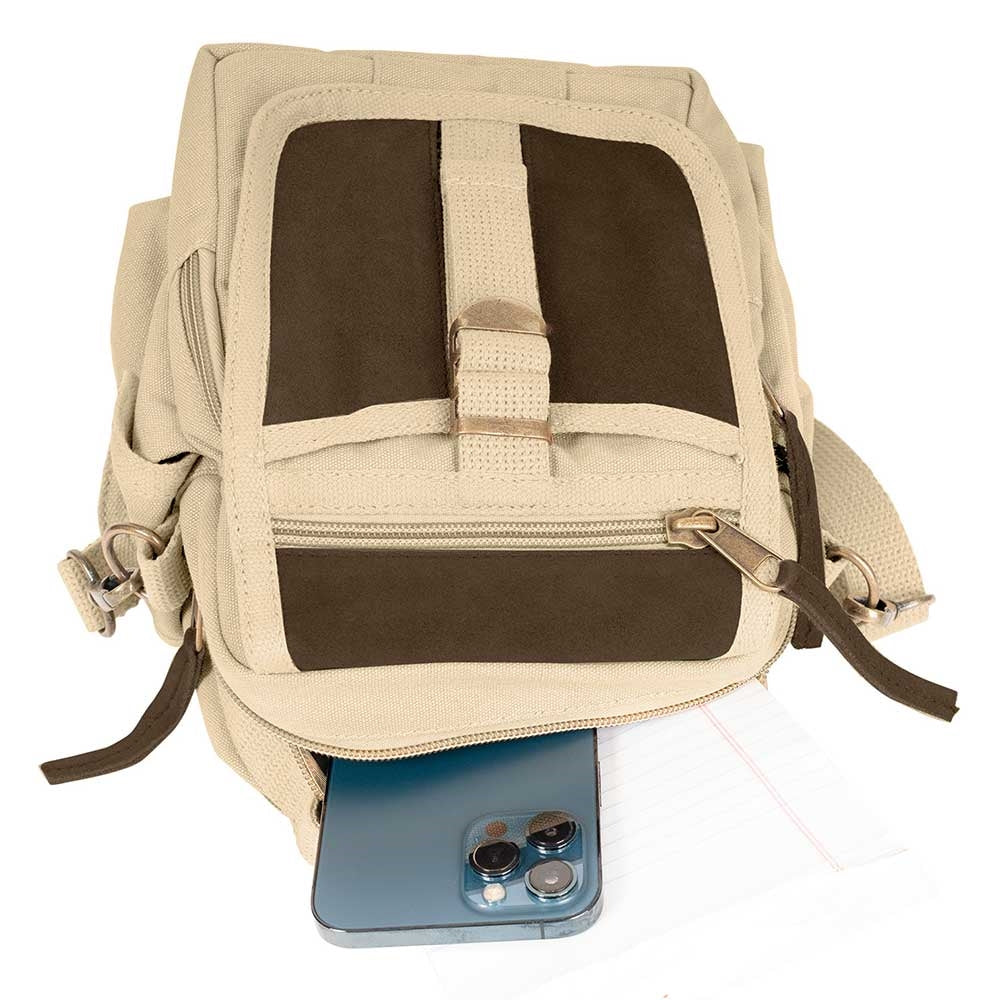 Rothco Vintage Canvas N Leather Travel Shoulder Bag 28360