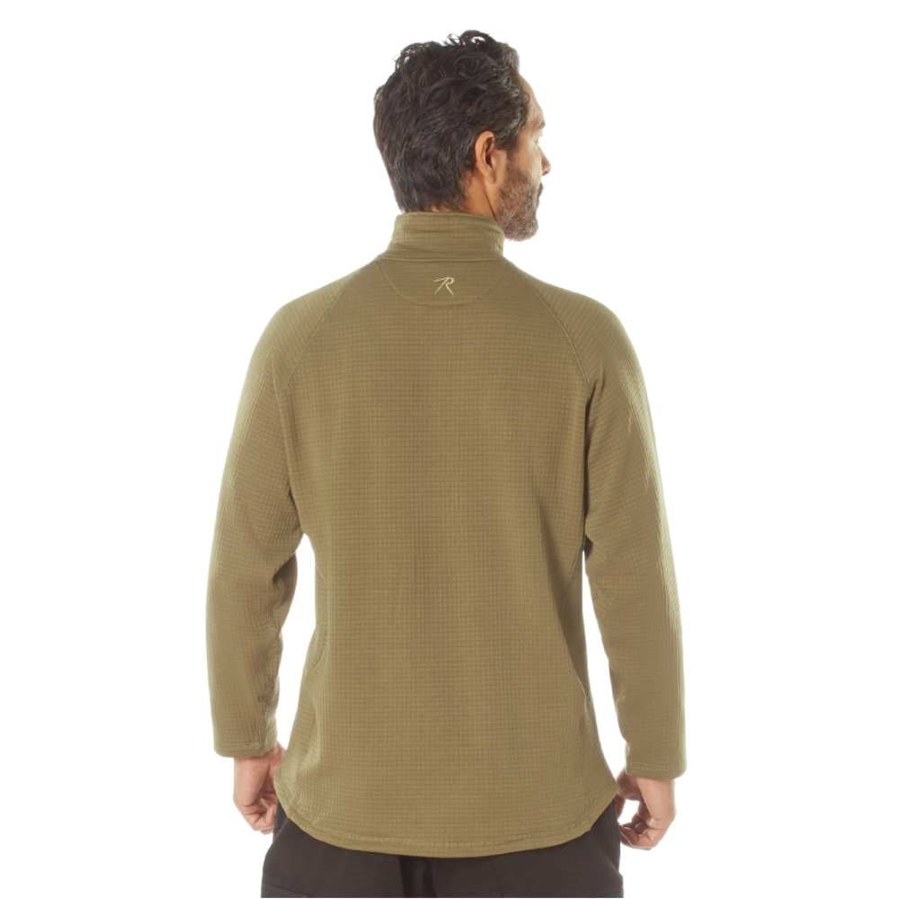 Rothco Coyote Brown Grid Fleece Pullover 13135